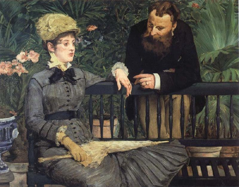 Edouard Manet In  the Winter Garden oil painting image